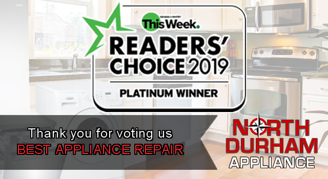 2019 Readers Choice Award - Best Appliance Repair Oshawa Whitby This Week 2019 Readers Choice Award - Best Appliance Repair Oshawa Whitby This Week